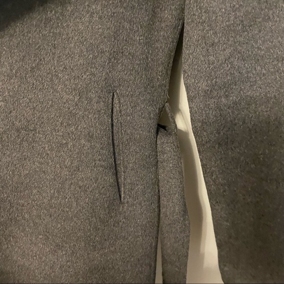 JOSEPH gray belted coat cashmere wool blend sz40 - Picture 5 of 10